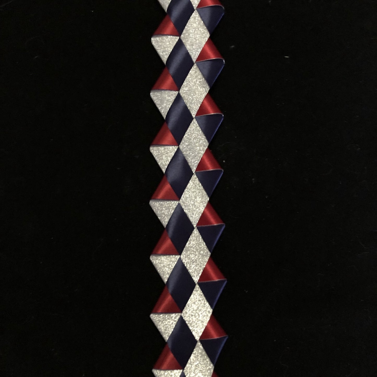 Mum Length Texas Diamond Braid made w/ Maroon Diamond Dust