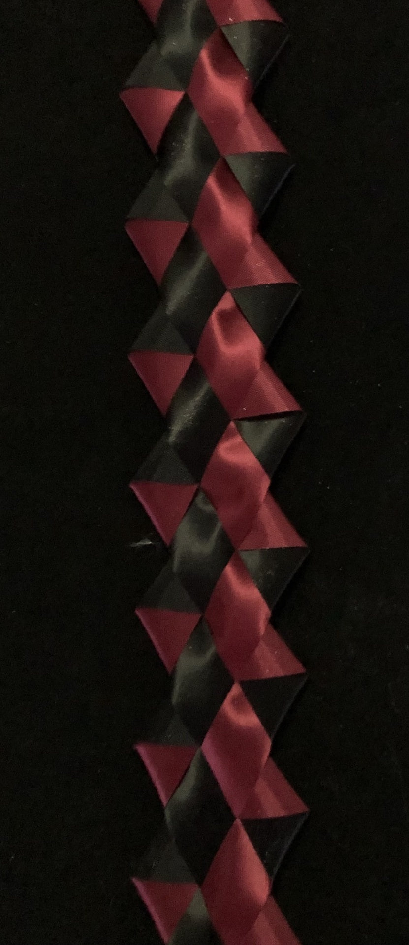 Mum Length Texas Diamond Braid made w/ Maroon Diamond Dust