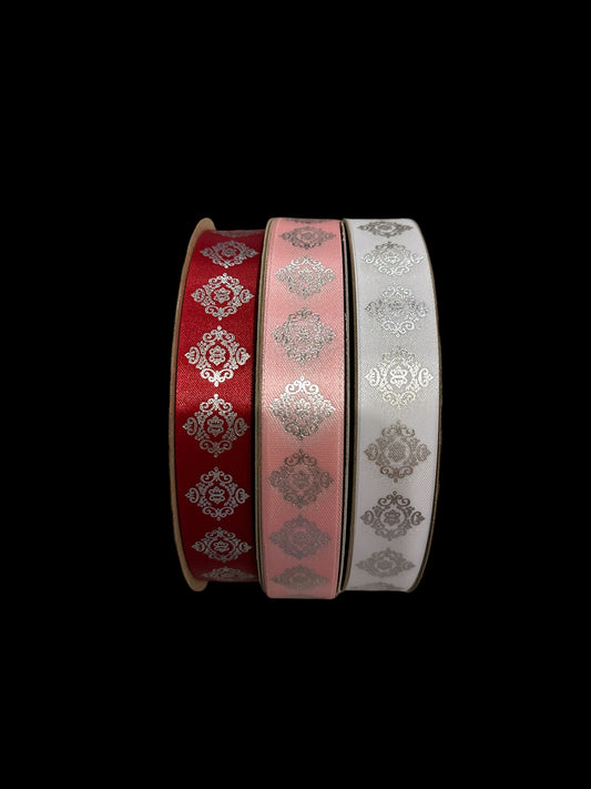 100 yd Roll Size 5(7/8") Damask 3 Imprint Ribbon