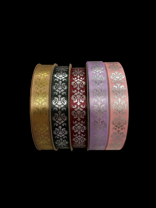 100 yd Roll Size 5(7/8") Damask 6 Imprint Ribbon