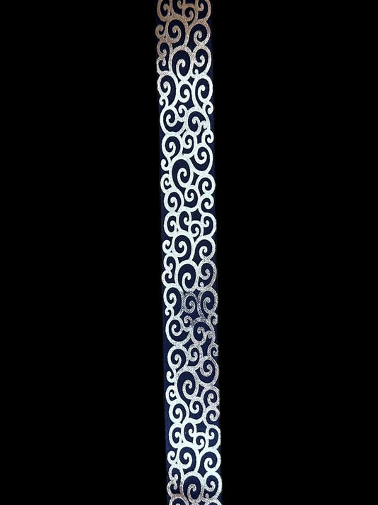 100 Yd Roll Size 9(1 5/16") Swirl 1 Imprinted Ribbon