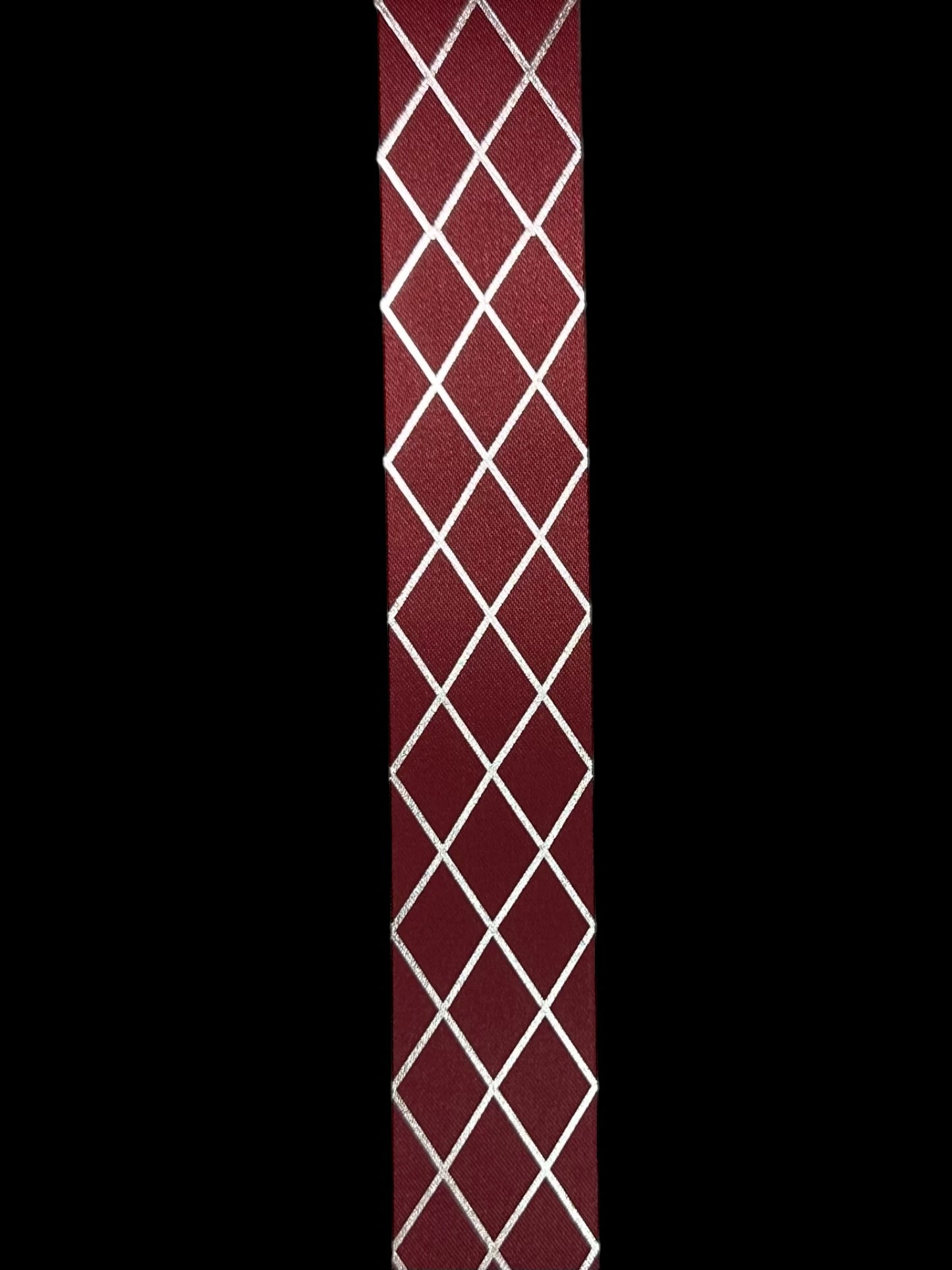 100 Yd Roll Size 9(1 5/16") Open Diamonds Imprinted Ribbon