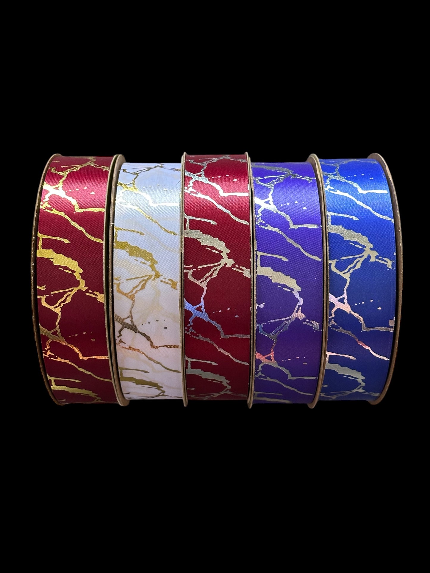 25 Yd Roll Size 9(1 5/16") Marble Imprinted Ribbon