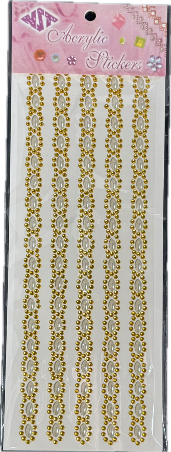 12x18mm Oval Flower Gemstone Stickers