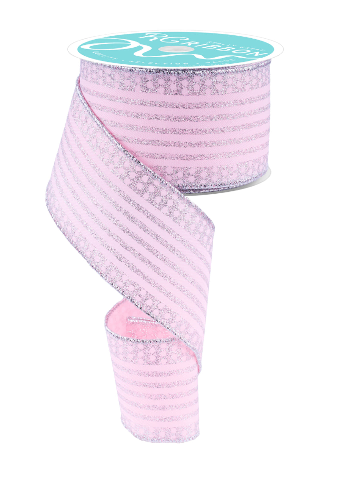 2.5” x 10yd Vertical Stripes w/ Dots