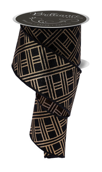 2.5" x 10yd Woven Stipes