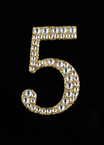 2" Rhinestone 5 Sticker