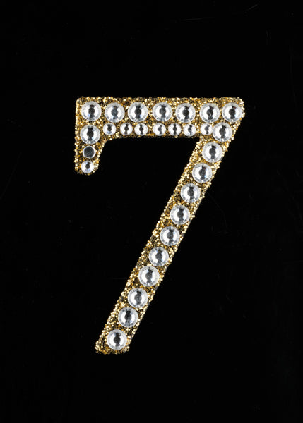 2" Rhinestone 7 Sticker