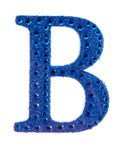 2" Rhinestone B Sticker