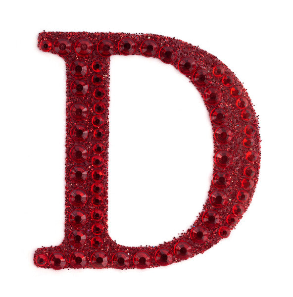 2" Rhinestone D Sticker