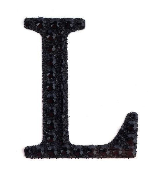 2" Rhinestone L Sticker