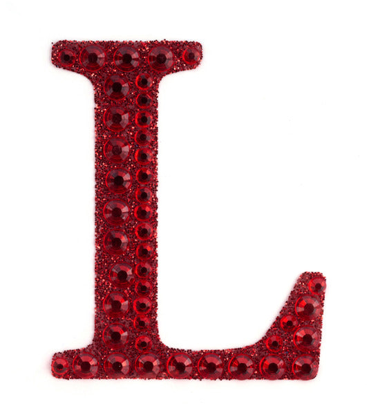 2" Rhinestone L Sticker