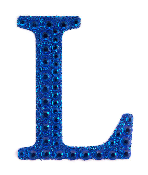 2" Rhinestone L Sticker