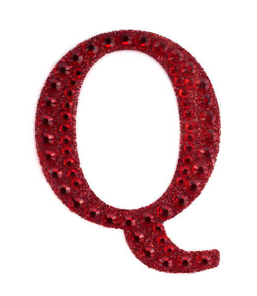 2" Rhinestone Q Sticker