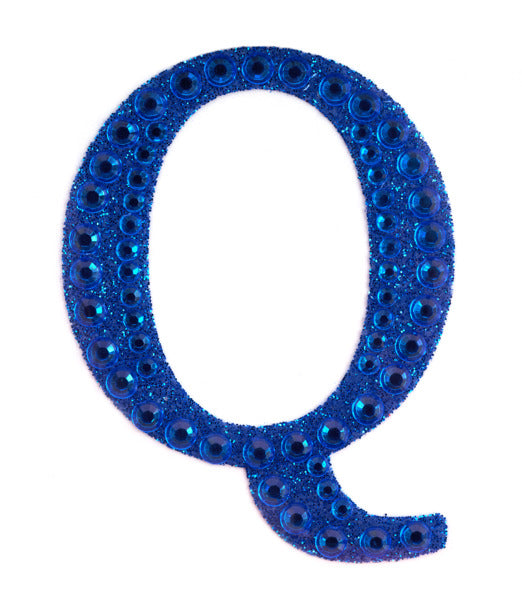 2" Rhinestone Q Sticker