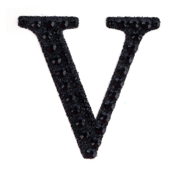 2" Rhinestone V Sticker