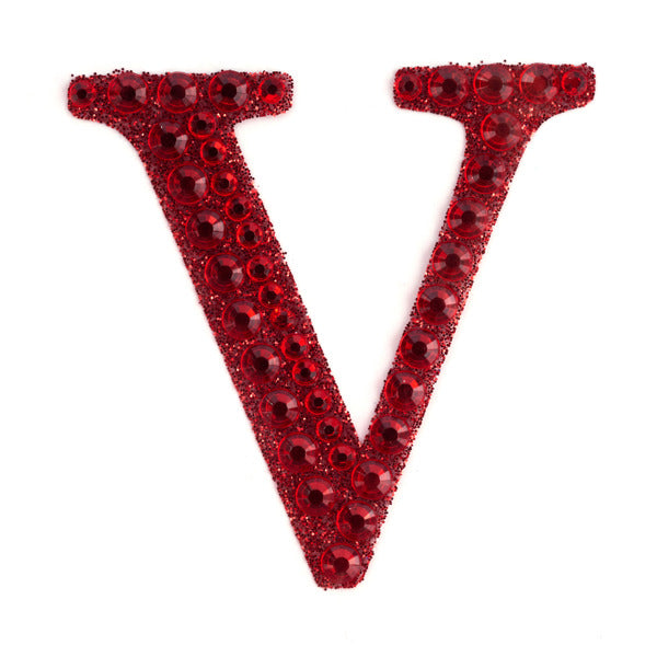 2" Rhinestone V Sticker
