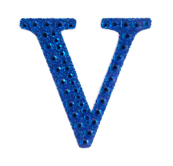 2" Rhinestone V Sticker