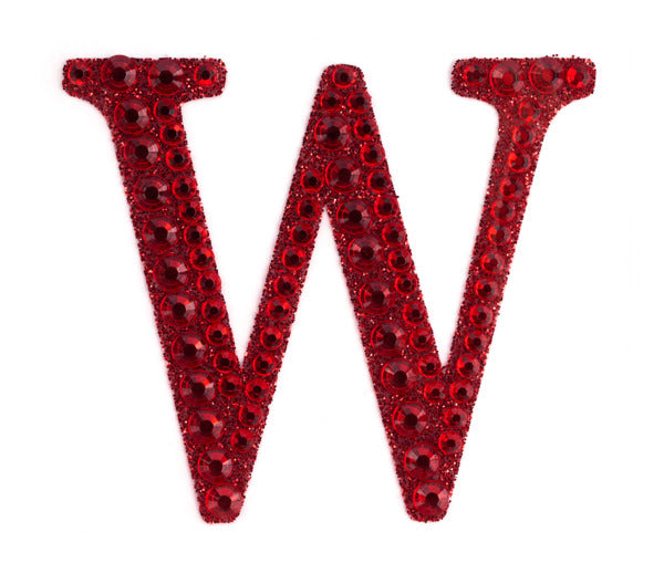 2" Rhinestone W Sticker