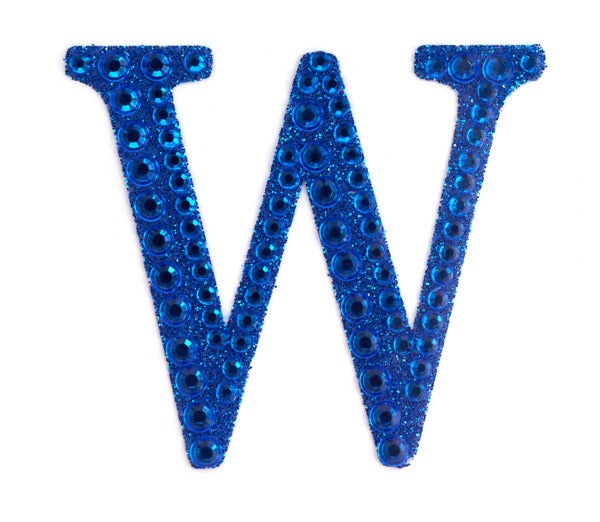 2" Rhinestone W Sticker