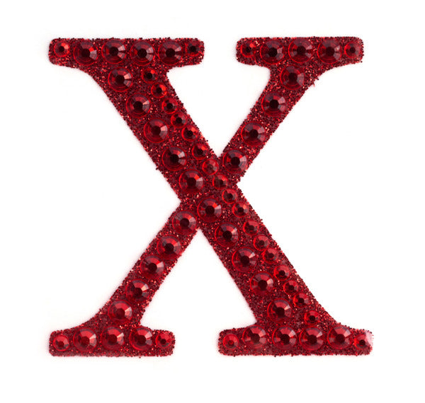 2" Rhinestone X Sticker