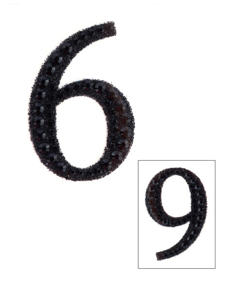 2" Rhinestone 6/9 Sticker