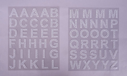 1.75"H Pearl Dot Letter Sheet