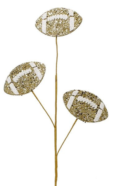 Glitter Triple Football Pick