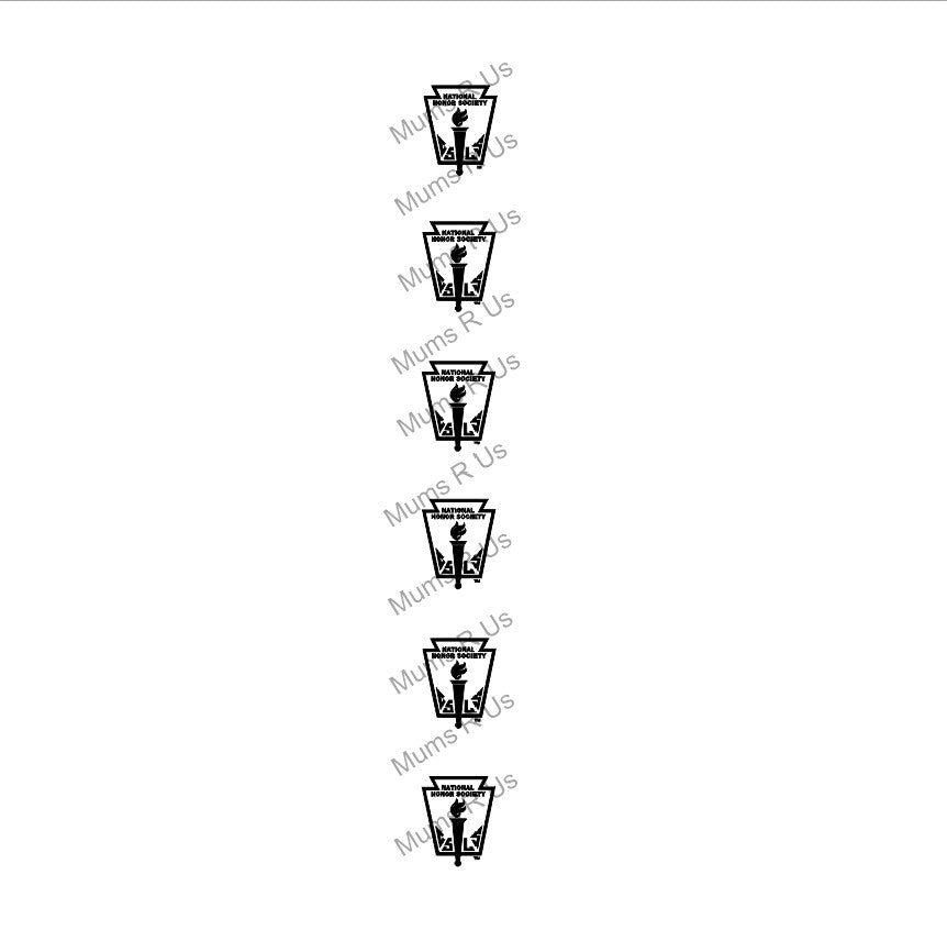 Size 9(1 5/16") National Honor Society Imprinted Ribbon