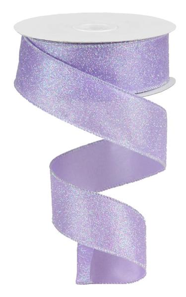 1.5" x 10yd Iridescent Glitter On Satin