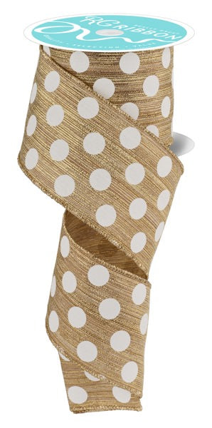 2.5" x 10yd Medium Polka Dots