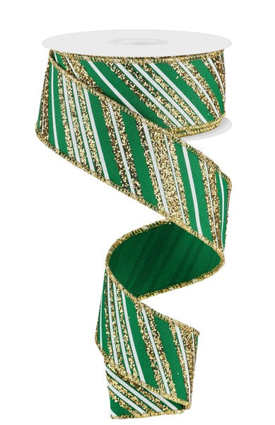 1.5" x 10yd Diagonal Lines