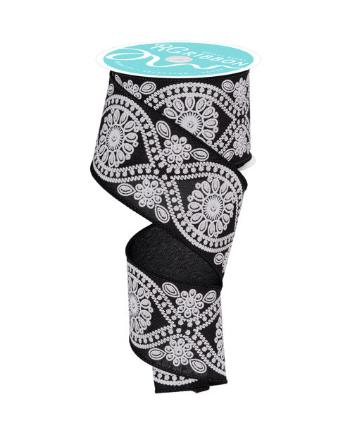 2.5" x 10yd Deluxe Wavy Floral