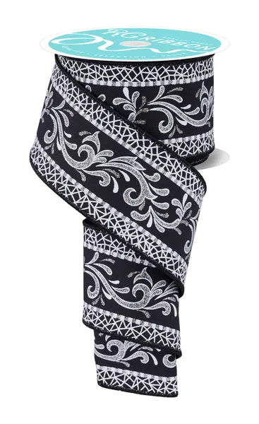 2.5" x 10 yd Bordered Swirl