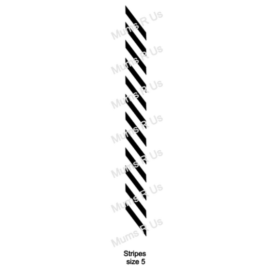 100 yd Roll Size 5(7/8") Stripes Imprint Ribbon