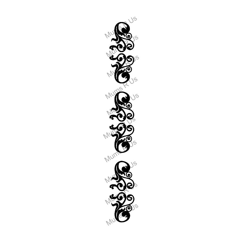 100 yd Roll Size 5(7/8") Swirl 2 Imprint Ribbon