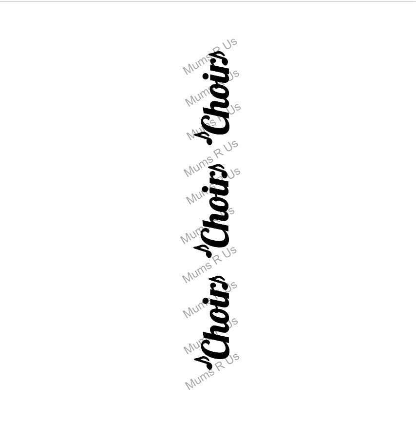 Size 9(1 5/16") Choir Imprinted Ribbon