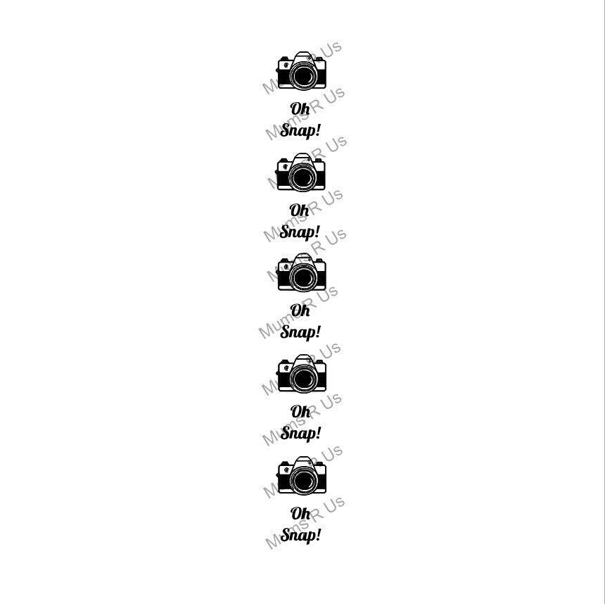 25 Yd Roll Size 9(1 5/16") Photography Imprinted Ribbon