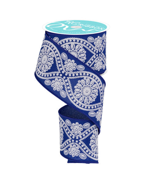 2.5" x 10yd Deluxe Wavy Floral