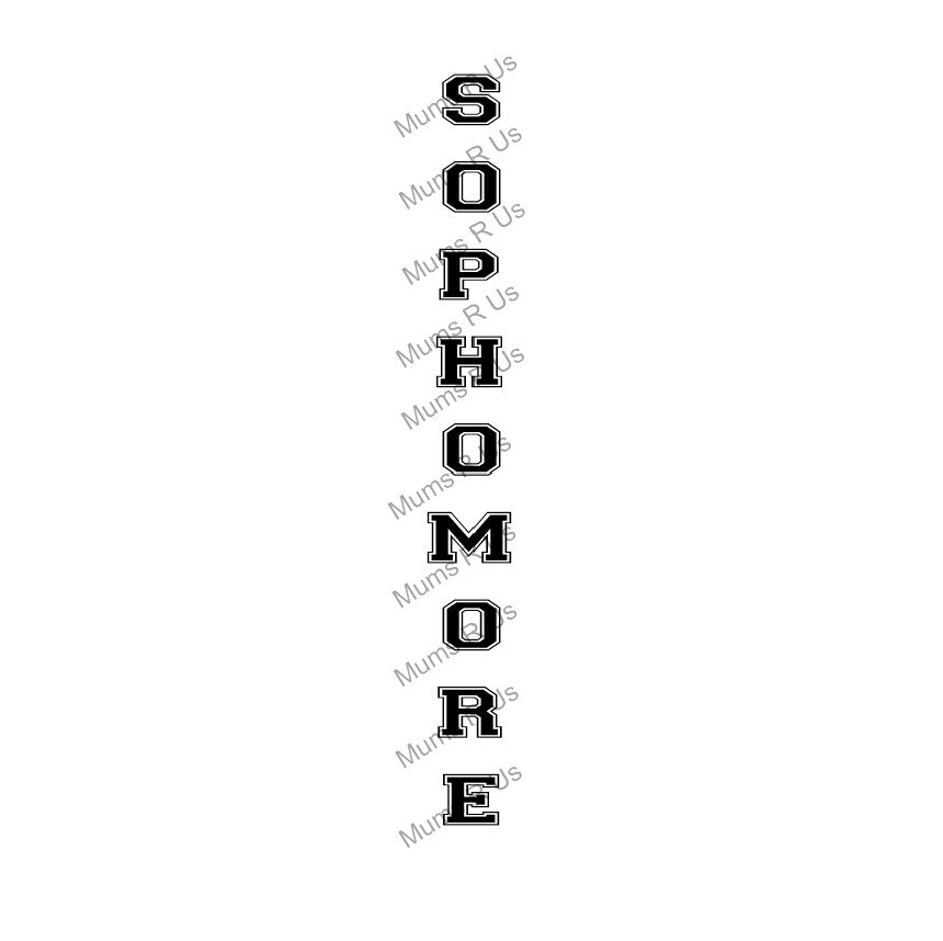 25 Yd Roll Size 9(1 5/16") Sophomore Imprinted Ribbon