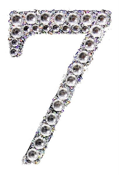 2" Rhinestone 7 Sticker