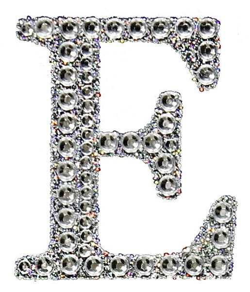 2" Rhinestone E Sticker
