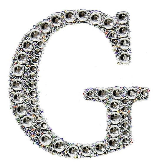 2" Rhinestone G Sticker