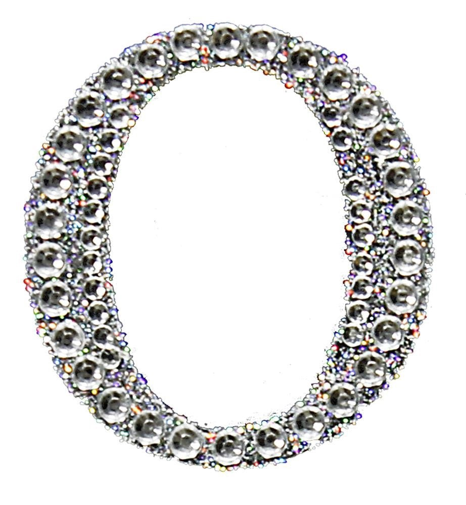 2" Rhinestone O Sticker