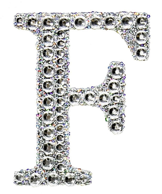 2" Rhinestone F Sticker