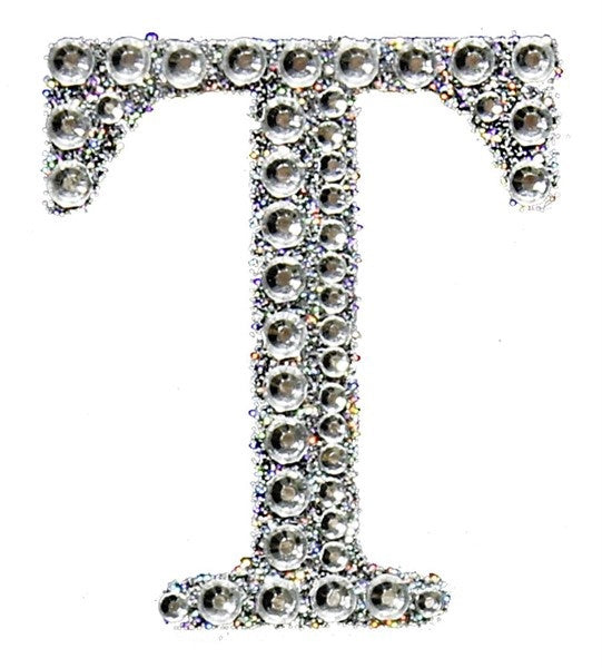 2" Rhinestone T Sticker