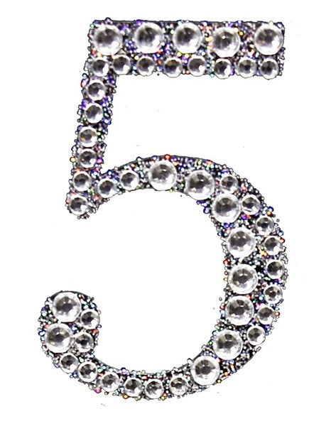 2" Rhinestone 5 Sticker