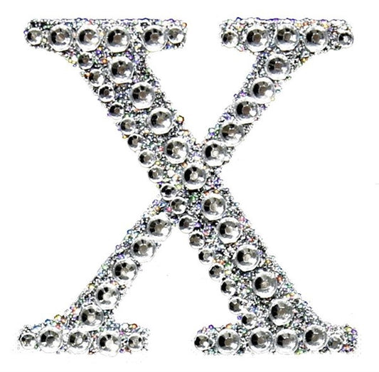 2" Rhinestone X Sticker