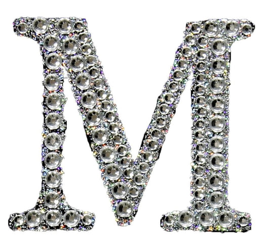 2" Rhinestone M Sticker