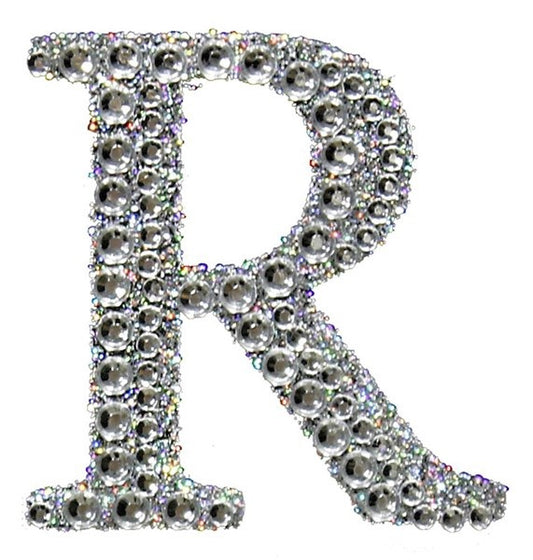 2" Rhinestone R Sticker